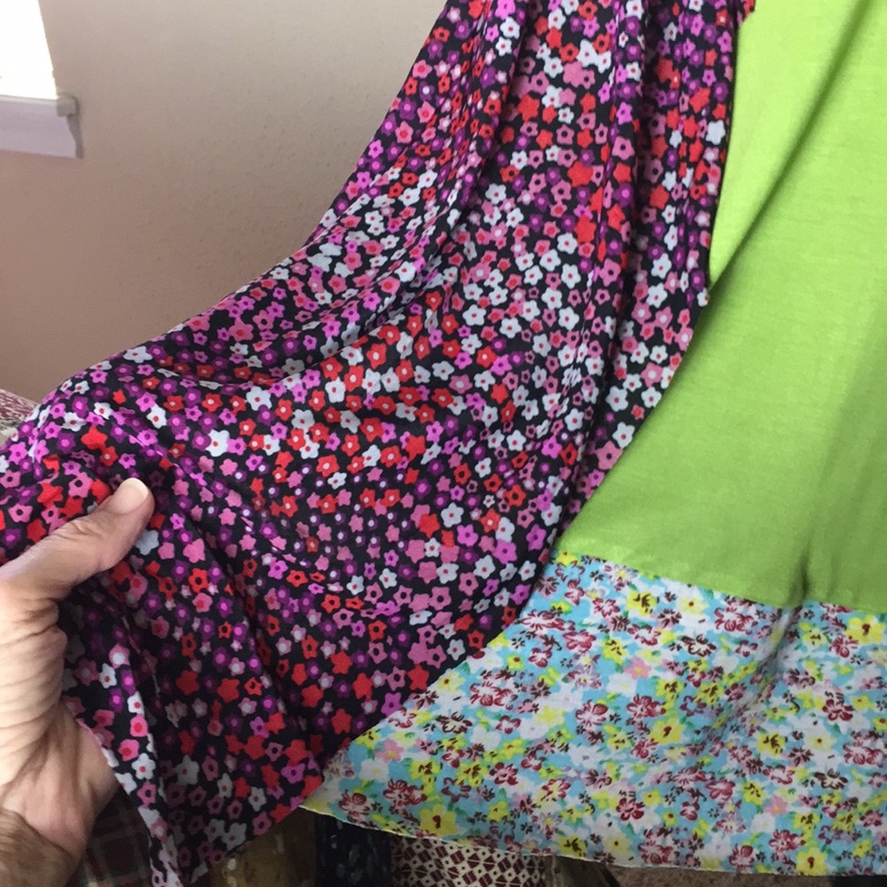 Rising International Boho Patchwork Flowy Dress - image 7